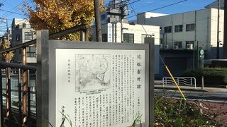 江戸時代の簡易的な地図がある