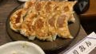 焼き餃子を生ビールで！