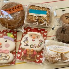購入した焼き菓子の一部