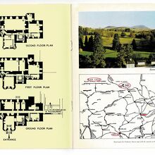 Blair Castleブレア城：裏表紙と地図