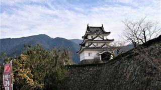 天守閣から間近に海が見える城