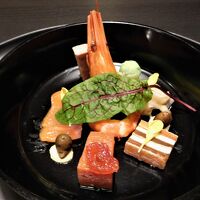 地元の食材を使った夕食