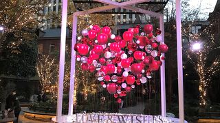 林檎とハートのデコレーション