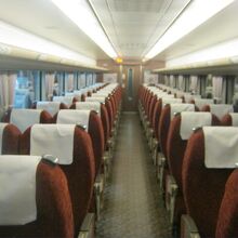 自由席車内の様子