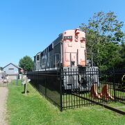 かつてプリンスエドワード島に鉄道が走っていたことを偲ばせる街