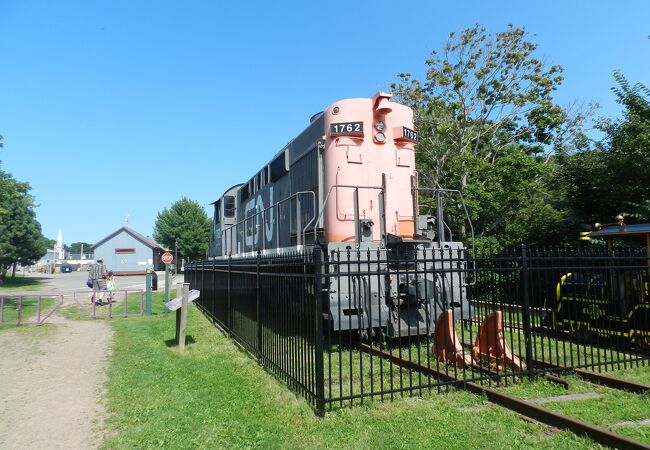 かつてプリンスエドワード島に鉄道が走っていたことを偲ばせる街