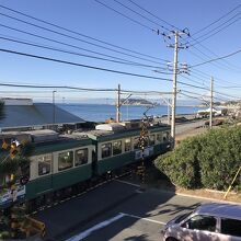 江ノ電と富士山