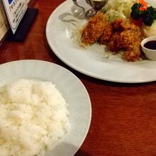 カキフライ定食