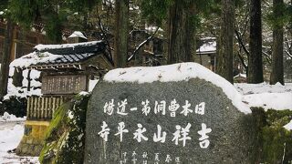 雪を纏って厳かな雰囲気