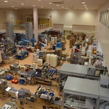 ２階から見下ろす工場全体です。