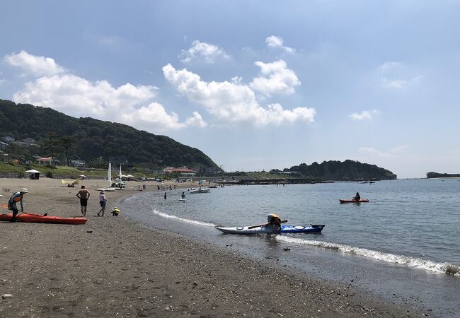 長者ヶ崎海水浴場とつながっている