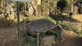 弁財天の祭礼で力競技を行ったときの石