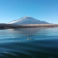 湖上からの富士山は絶景