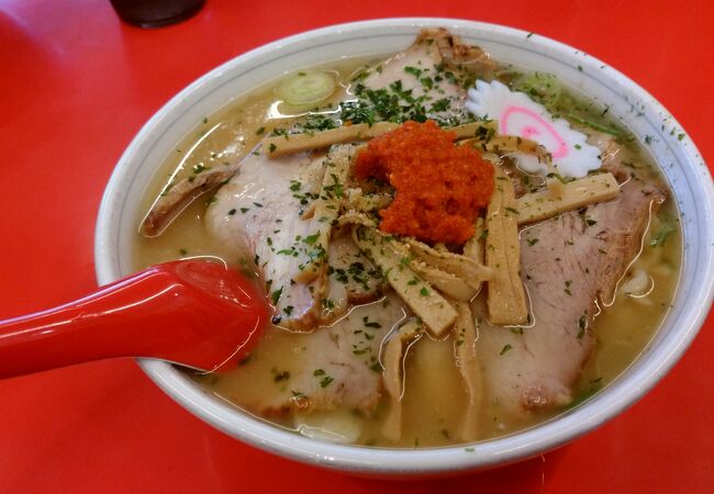 並んで食べました