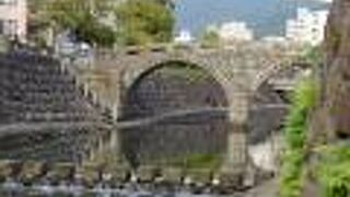 中島川に架かる橋が魅力的でした