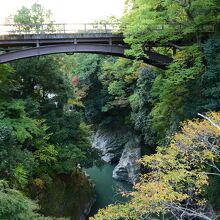 日本三奇橋の一つ甲斐の猿橋の風景