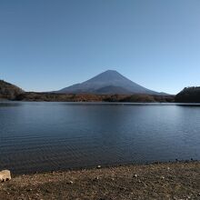 富士山が綺麗に見えました。