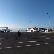 港の風景。