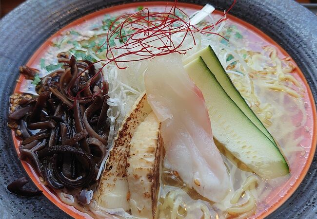 鯛ラーメンがあっさりしておいしい！