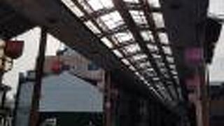 ひっそりとした商店街