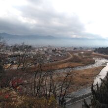 神社からの眺めです。富士山は見えませんでした。