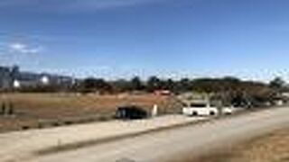 相模川河川敷の公園