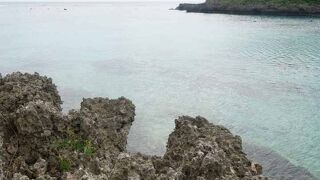 岩礁帯のせいか海はキレイでした
