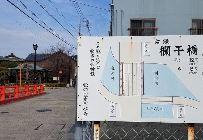 天神商店街に架かる橋