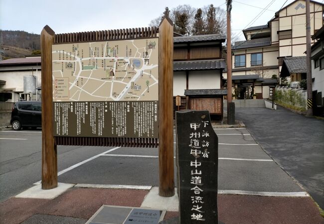 日本橋から続く甲州街道の終点は中山道と交わる下諏訪宿だった