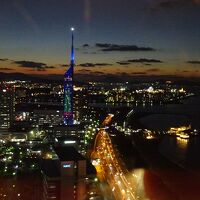 34Fラウンジからの福岡タワー