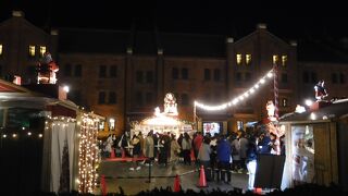 クリスマス時期の赤レンガ倉庫