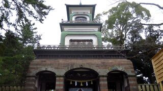 The distinctive construction of the shrine gate will catch your attention