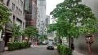 銀座マロニエ通りよりは質素