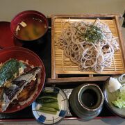 天ぷらと蕎麦のランチセットがお得