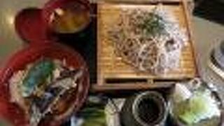 天ぷらと蕎麦のランチセットがお得