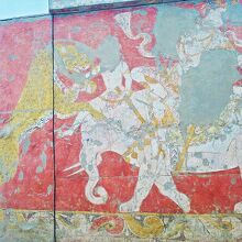 アフラシャブの丘から出土したゾグド人の壁画