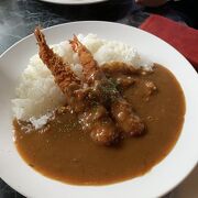 エビフライカレーがおすすめ