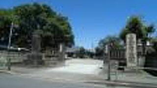 境内のど真ん中に神社があるのも珍しい