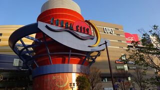 中州の博多川沿い