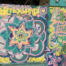 60年代サイケデリックっぽい壁画