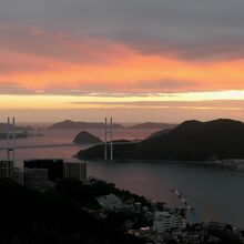 夕焼けの風景