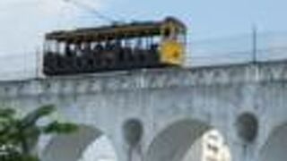 最上階を市電が走る水道橋