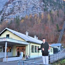 Salzbergbahn（ケーブルカー乗り場）