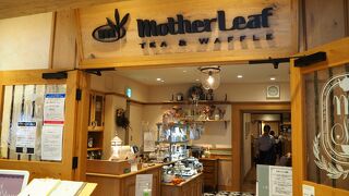 塩ワッフルが美味しい