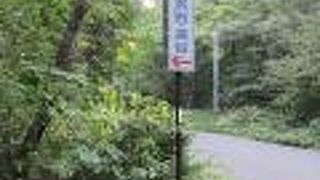 紅葉と奇岩のコントラストが見事な場所