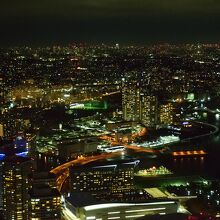 横浜ランドマークタワーから見る美しい夜景