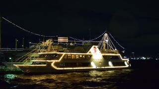 横浜ベイブリッジや港を行き交う船の眺めがロマンチックな公園