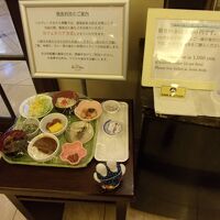 朝食の内容。一例。