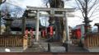 ケヤキの巨木が印象的