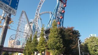 後楽園のジェットコースターです。